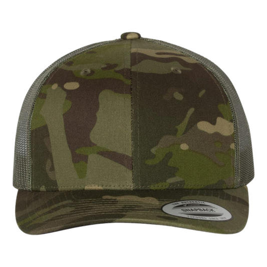 6 Panel Mesh Multicam Trucker Hat